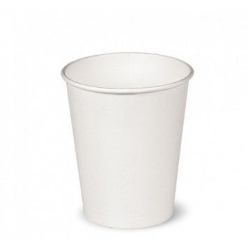 Стакан одноразовый бумажный, Белый, 250 мл, 80 мм