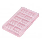 Форма для шоколада и конфет «Таволетта», 10 ячеек, 20×12×2,5 см, 4,2×2,8×0,8 см