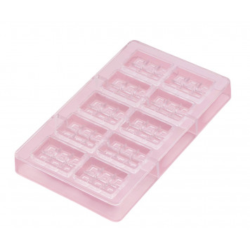 Форма для шоколада и конфет «Таволетта», 10 ячеек, 20×12×2,5 см, 4,2×2,8×0,8 см