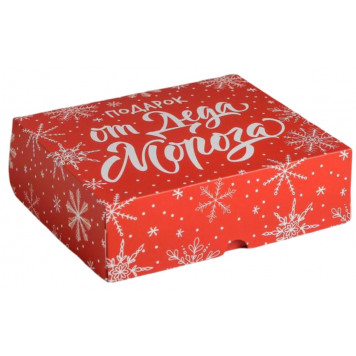 Упаковка для кондитерских изделий новогодняя «Подарок от Деда Мороза», 20 х 17 х 6 см