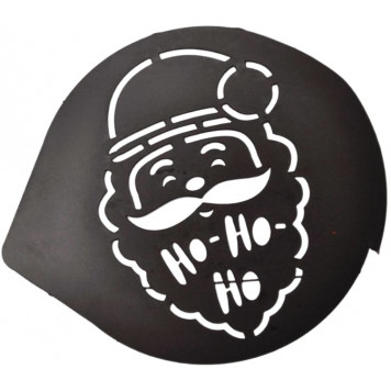 Трафарет для кофе «Дед Мороз», 9,5 × 8,5 см