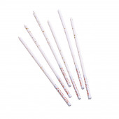 Набор свечей в торт, 6 штук "Исполнение желаний", 16,5 см, белый  с золотом