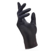 Перчатки виниловые Черные S, 100шт