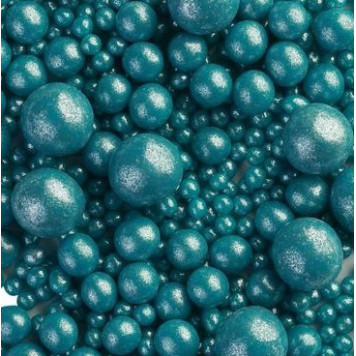 Посыпки рисовые Темная бирюза микс, 100г