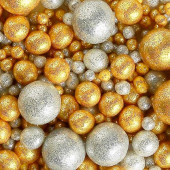 Посыпки Глиттер Золото, серебро, 50г