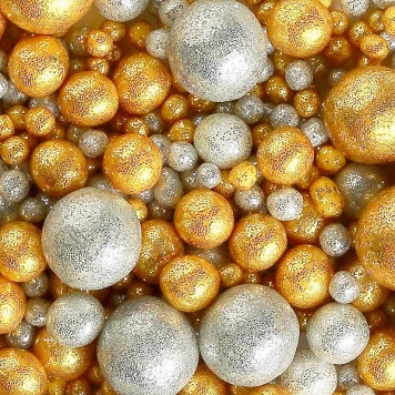 Посыпки Глиттер Золото, серебро, 50г