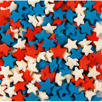 Посыпки Звезды Красно-бело-голубые, 50г