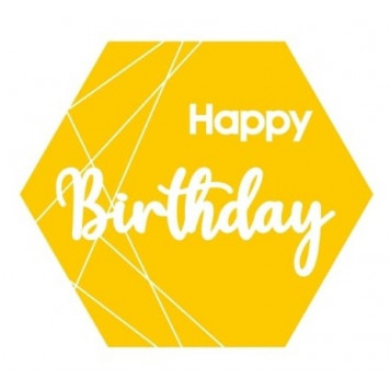 Бирки HB золотой акрил 4шт зн046