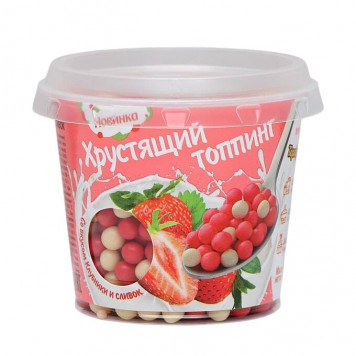 Драже со вкусои клубники и сливок, 50г