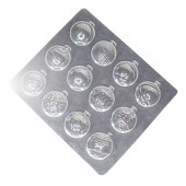 Форма для шоколада Новогодние шары (18) 30мм / 12шт