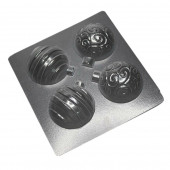 Форма для шоколада НОВОГОДНИЕ ШАРЫ (11) 5см / 4 шт