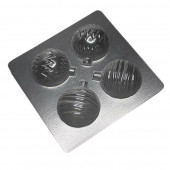 Форма для шоколада НОВОГОДНИЕ ШАРЫ (12) 5см / 4 шт