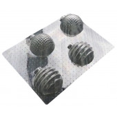 Форма для шоколада НОВОГОДНИЕ ШАРЫ (2) 5см / 4 шт