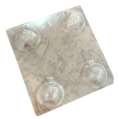 Форма для шоколада НОВОГОДНИЕ ШАРЫ (3) 5см / 4 шт