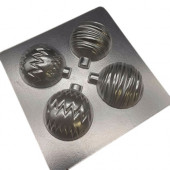 Форма для шоколада НОВОГОДНИЕ ШАРЫ (8) 5см / 4 шт