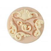 Молд "Лепнина" от1,2х0,7 см до 5,3х2 см  МИКС