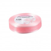 Лента декоративная, капроновая, атласная, 18 мм, 18±1 м, розовая