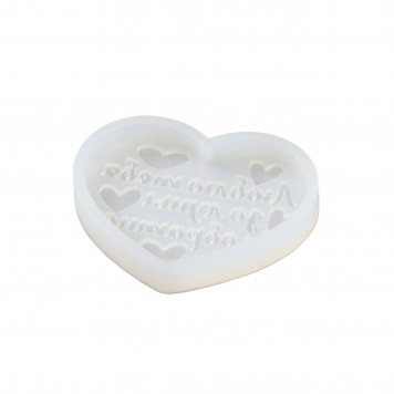 Силиконовая форма "Люблю тебя до луны и обратно" 8х6см, цвет прозрачный