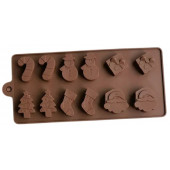 Форма Новогодняя 12 ячеек, силикон