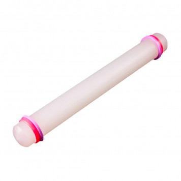 Скалка акриловая с ограничителями 22см