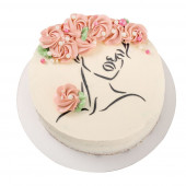 Трафарет Контур лица с декольте 20*15 см