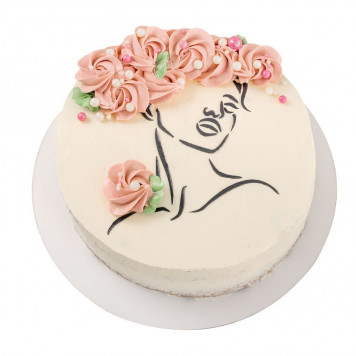 Трафарет Контур лица с декольте 20*15 см