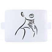 Трафарет Контур лица с рукой 20*15 см