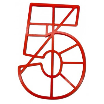 Вырубка для коржей Цифра 5, 26см