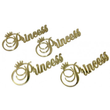 Набор топперов Princess акрил серебро зн001