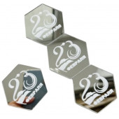 Бирки 23 февраля акрил серебро лм25