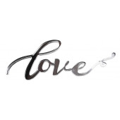 Бенто-топпер / Love В2 / акрил зеркальный серебро