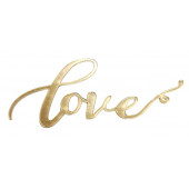 Бенто-топпер / Love В2 / акрил зеркальный золото