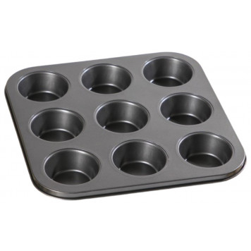 Форма для выпечки с а/п покрытием 26,5х26,5х3 см Доляна 9 ячеек