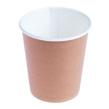 Стакан бумажный "Крафт" для горячих напитков, 185 мл, диаметр 73 мм