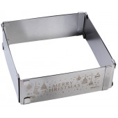 Форма для выпекания квадрат "Счастливого Нового года", 15-28 х 5 см