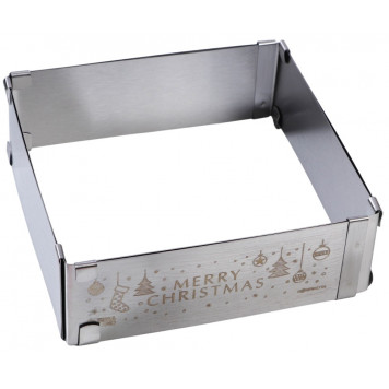 Форма для выпекания квадрат "Счастливого Нового года", 15-28 х 5 см