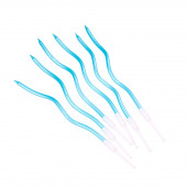 Свечи для торта витые «Серпантин» 6 шт., коктейльные, небесно-голубые