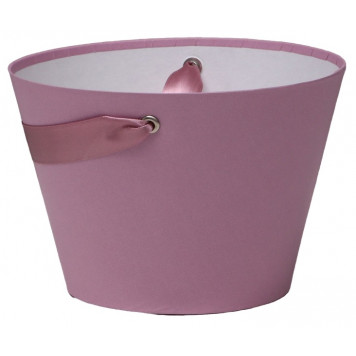 Переноска конус под цветы, пыльная роза 11,5 х 17 х 12 см