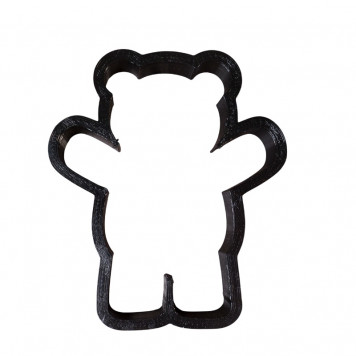 Вырубка для пряника Мишка обнимашки, 8см