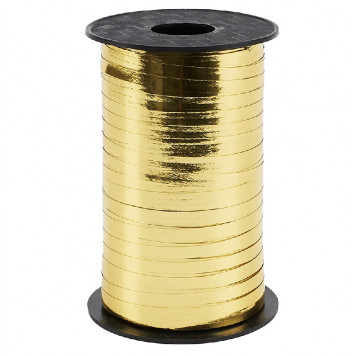 Лента Полипропилен (бобина) металлизированная 0,5см*250ярд Золотой 1/5 1/60
