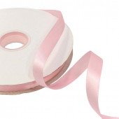 Лента Атласная Полиэстер класс А 1,5см*100ярд Нежно-розовый 1/18 1/72