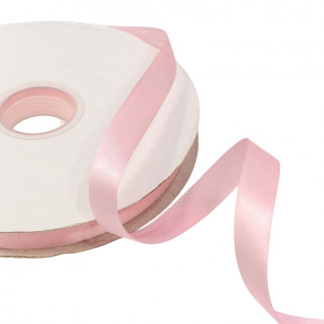 Лента Атласная Полиэстер класс А 1,5см*100ярд Нежно-розовый 1/18 1/72