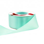 Лента Атласная Полиэстер класс А 3,8см*25ярд Аквамариновый 1/6 1/108