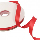 Лента Атласная Полиэстер класс А 1,5см*100ярд Красный 1/18 1/72