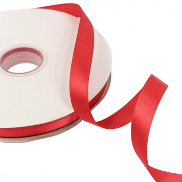 Лента Атласная Полиэстер класс А 1,5см*100ярд Красный 1/18 1/72