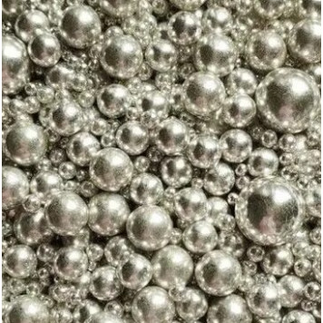 Посыпки Шарики серебро микс Италия, 50г