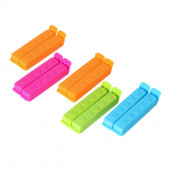 Набор зажимов для пакета 7,5 см, 10 шт, цвет МИКС