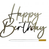 Топпер HB серебро акрил нов11