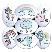 Фигурки сахарные Страна единорогов 25*35мм, 20шт