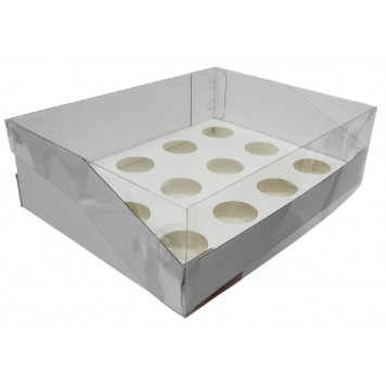 Коробка 12 капкейков 31*23*10 ГОФРО